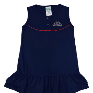 VESTIDO CAVADO, M/MALHA P.V MARINHO  JMJ017 PLOESCOLA